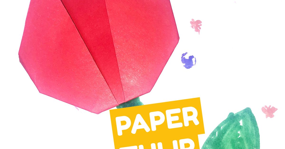 Make your own paper tulips| Activities for Kids | Rainbow Trust ...
