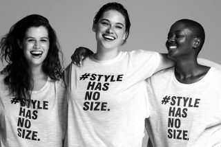 Evans launch style has no size campaign with Rainbow Trust image
