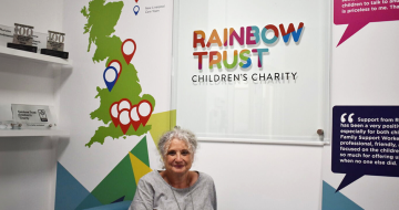 Rainbow Trust’s retired Director of Care has been made an MBE for Services to Seriously Ill children and their families image