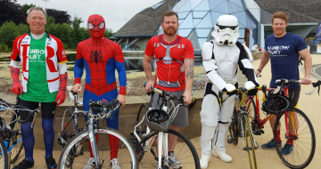 Scunthorpe Superheroes to cycle 500 miles for seriously ill children image